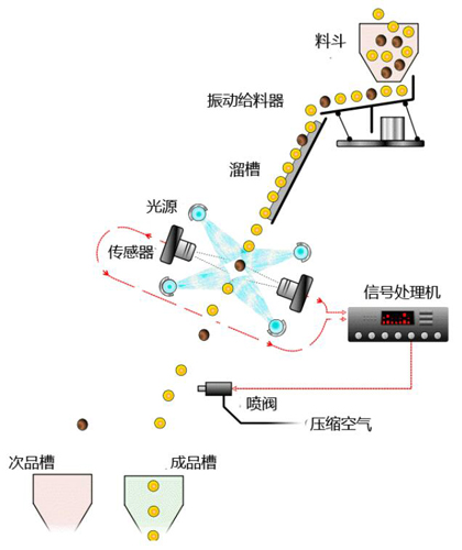 色選機(jī) 產(chǎn)品檔次分類(lèi)設(shè)備(圖2) 色選機(jī)
